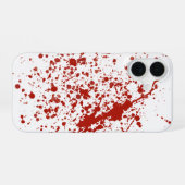 血まみれのスマホケース iPhone 16ケース (裏面横)