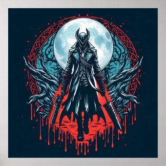 血まみれのビデオゲームのハンターズポスター ポスター