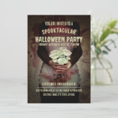 血まみれのメイドコスチューム。ハロウィンパーティー 招待状 (スタンド正面)