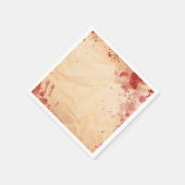 血まみれのヴィンテージ紙 ハロウィン ゴシックパーティー スタンダードカクテルナプキン (角)