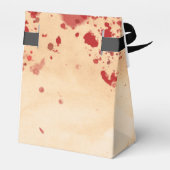 血まみれのヴィンテージ紙 ハロウィン ゴシックパーティ フェイバーボックス (裏面サイド)