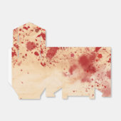 血まみれのヴィンテージ紙 ハロウィン ゴシックパーティ フェイバーボックス (折り畳みなし)