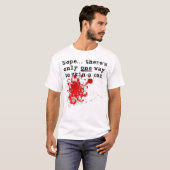 血まみれの猫がかわいいTシャツ Tシャツ (正面フル)
