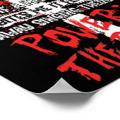 血を信ずるクリスチャンには力がある ポスター (角)