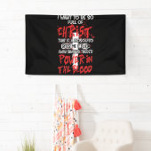 血を信ずるクリスチャンには力がある 横断幕 (インサイチュ)