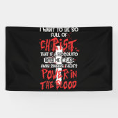 血を信ずるクリスチャンには力がある 横断幕 (横)