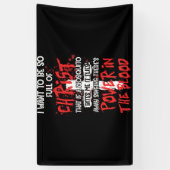 血を信ずるクリスチャンには力がある 横断幕 (縦)