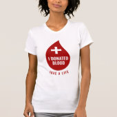 血を寄付救した Tシャツ (正面)