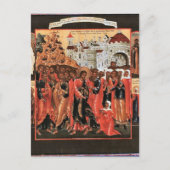 血を流す女性の正教会クリスチャンの癒し ポストカード (正面)