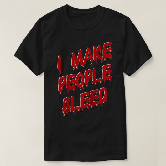 血を流す Tシャツ (デザイン正面)