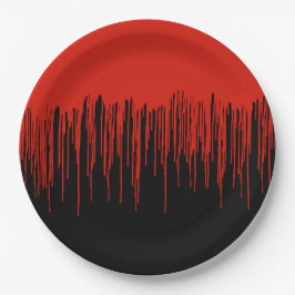 血を滴らせるハロウィン ペーパープレート