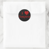 血を滴らせるKRWI Love Vampires ラウンドシール (バッグ)