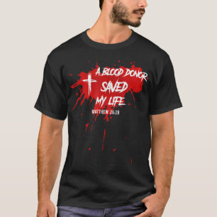 血を飲む救人がクリスチャン・イエス Tシャツ