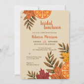 血オレンジと紅葉 招待状 (正面)