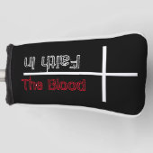 血キリスト教の十字架信仰 ゴルフヘッドカバー (正面)