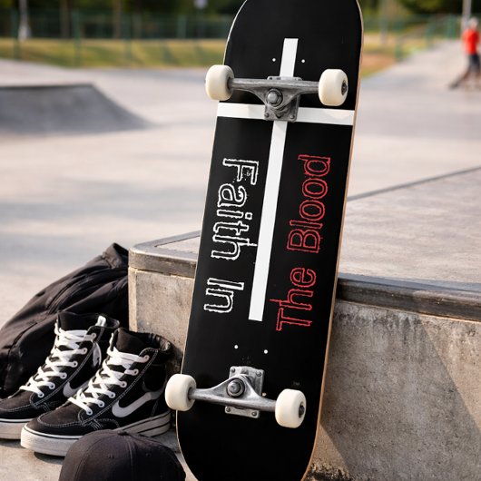 血キリスト教の十字架信仰 スケートボード