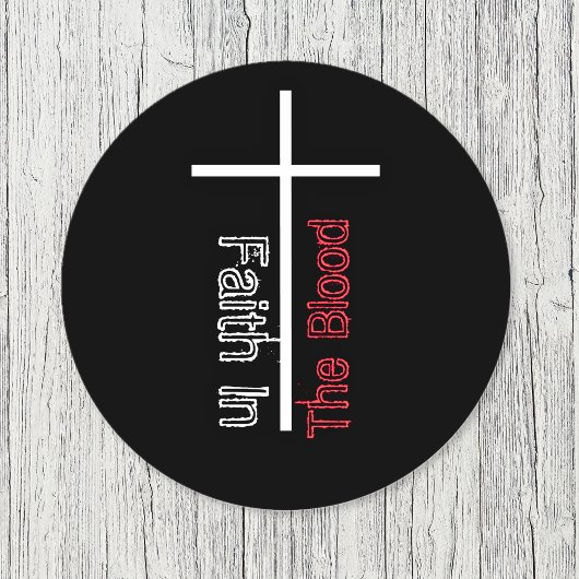血キリスト教の十字架信仰 ラウンドシール