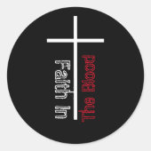 血キリスト教の十字架信仰 ラウンドシール (正面)