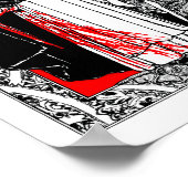 血クッションカバーアートプリント ポスター (角)