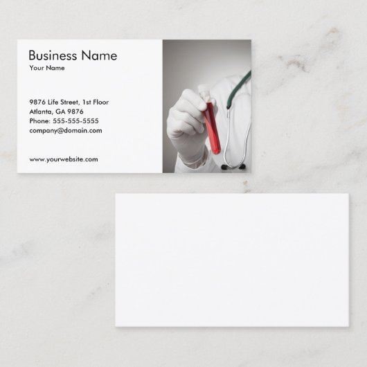 血クラシック液検診 名刺 (正面/裏面)