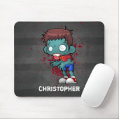 血クール付きゾンビ絵を描(ばちゃばちゃ)跳ねる マウスパッド (マウス)