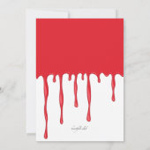 血グッドタイムハローウィンパーティ招待状 招待状 (裏面)