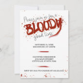 血グッドタイムハローウィンパーティ招待状 招待状 (正面)