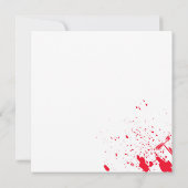 血グッドタイムホラーパーティーハロウィーン招待状 招待状 (裏面)