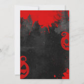 血グッドタイム不気味ハローウィンパーティ 招待状 (裏面)