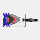 血シャークジョーズサンダーコーブカー ラゲッジタグ (裏面横)