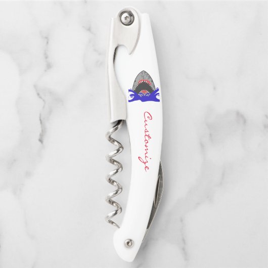 血シャークジョーズサンダーコーブ ソムリエナイフ (正面)