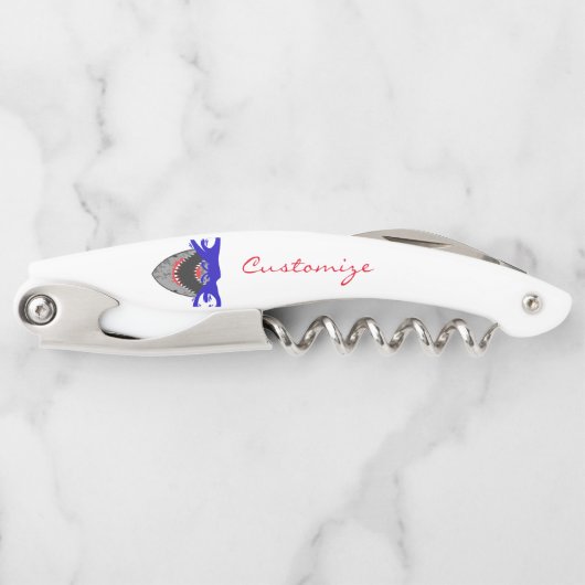 血シャークジョーズサンダーコーブ ソムリエナイフ (正面)