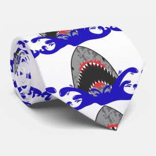血シャークジョーズサンダーコーブ ネクタイ