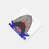 血シャークジョーズThunder_Cove スタンダードカクテルナプキン (角)