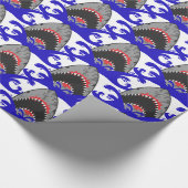 血シャークジョーズThunder_Cove ラッピングペーパー (角)