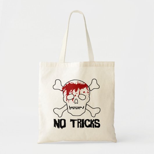 血スカルとクロスボーンバッグ トートバッグ (正面)