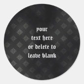 血スクロールヴァンパイアゴシック結婚ズ ラウンドシール (正面)