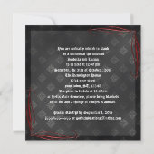 血スクロールヴァンパイアゴシック結婚ズ 招待状 (裏面)