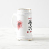 血ステイン ビールジョッキ (正面左)