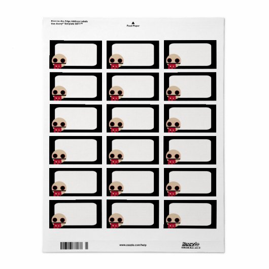 血ゾンビ ラベル (フルシート)