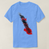 血タイヤ軌道 Tシャツ (デザイン正面)