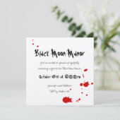 血デビルハロウィーン招待状オンクリーム 招待状 (スタンド正面)