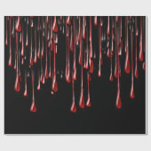 血ドリプスハロウィン飾ズ ラッピングペーパー (フラット)