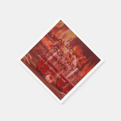 血ハロウィーンカクテルパーティー スタンダードカクテルナプキン (角)