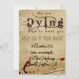 血ハロウィーン招待状 招待状