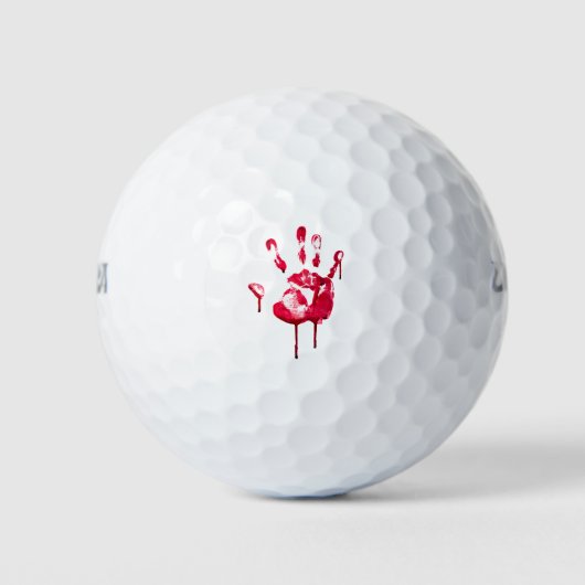 血ハンドハロウィーン ゴルフボール (正面)