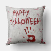 血ハンドプリントハロウィーン クッション (裏面)