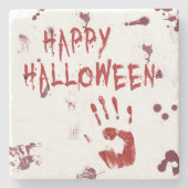 血ハンドプリントハロウィーン ストーンコースター (正面)