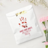 血ハンドプリントハロウィーン フェイバーバッグ (封をした状態)