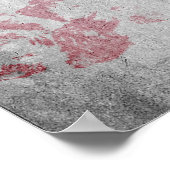 血ハンドプリントハロウィーン ポスター (角)